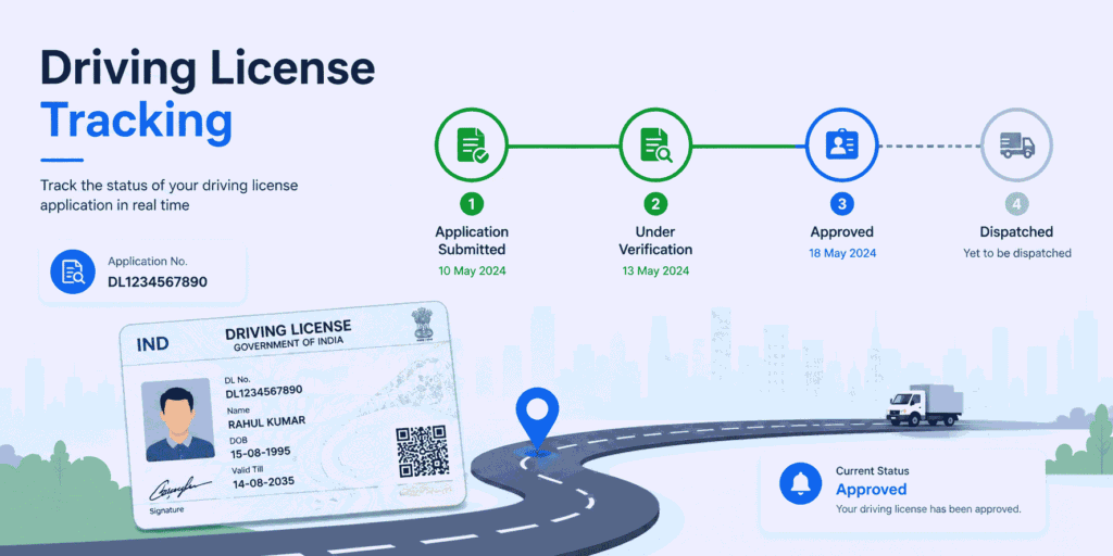 driving license tracking
