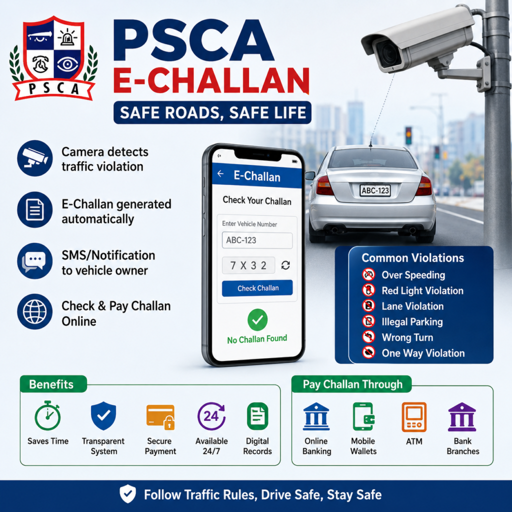 PSCA E-challan